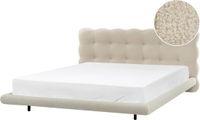 Beliani SOULISSE - Bed - Beige - 180 x 200 cm - Bouclé