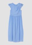 s.Oliver Jumpsuit Lichtblauw Kinderen Polyester Ronde hals Effen - Maat 98