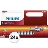 Philips 24x AAA batterijen power alkaline