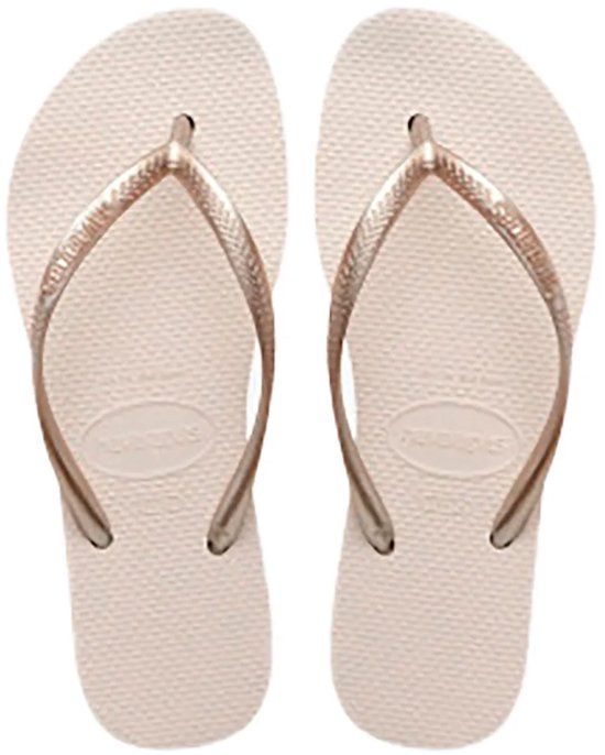 Havaianas Slim Flatform Slippers - Beige