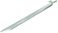 Merkloos / Sans marque Pat Europe B.V. Tentharingen - 6x stuks - grondpennen - 30 cm - metaal - met haak - Zilver