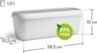 Unyqoos® Set de deux conteneurs de stockage de crème glacée pratiques pour un plaisir et une fraîcheur optimaux