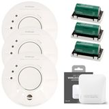 FireAngel WSM-F-1EU Rookmelder 230v 3-Pack + WG2-INT Gateway