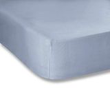 Effen geverfd denim, hoeslaken, 135 x 200 cm, 100% percale katoen