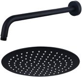FortiFura Calvi Hoofddouche - 30cm - Rond - Mat Zwart
