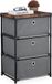 Merkloos Relaxdays Ladekastje - 3 Lades - 65x43x33 cm - Industrieel - Grijs-Bruin