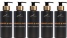 Splashbox Cosmetics Shower & Wash Orange & Cedarwood 300 ml - gouden pomp - 5 stuks