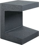 Merkloos Gardenlux U-element zwart 30x30x40 cm