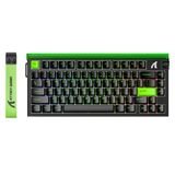 ATTACK SHARK R85HE - Magnetic Switch Wired Gaming Toetsenbord - 79keys - RGB light strip - Decorative Lanyard - Volume knob - PBT Keycaps - 8Khz - 0.005mmRT - 0.08ms - Neon Green