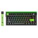 ATTACK SHARK R85HE - Magnetic Switch Wired Gaming Toetsenbord - 79keys - RGB light strip - Decorative Lanyard - Volume knob - PBT Keycaps - 8Khz - 0.005mmRT - 0.08ms - Neon Green