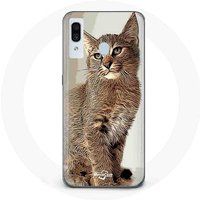 Maniacase Hoesje voor Samsung Galaxy A40 Siamese katten race