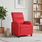vidaXL Relaxstoel Rood Kunstleer