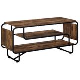 vidaXL TV-standaard 98 x 36 x 45 cm Gerookt eiken Bewerkt hout