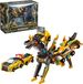 Voiture dinosaure transformable, jouet magnétique doré, transformation rapide