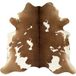 Maison Exclusive - Véritable tapis en peau de vache marron et blanc 180x220 cm