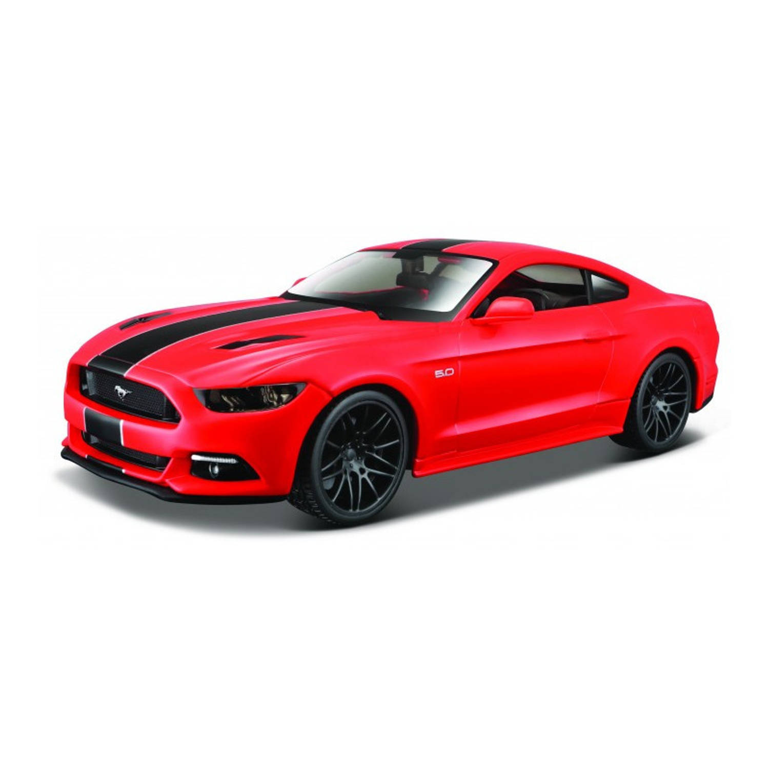 maisto Modelauto Ford Mustang GT 2015 rood 20 x 8 x 5 cm - Schaal 1:24 - Speelgoedauto - Miniatuurauto