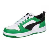 PUMA Rebound V6 Lo Jr Unisex Sneakers - PUMA White-PUMA Black-Archive Green