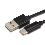 CARTREND 10410 data- en oplaadkabel type C voor snelle gegevensoverdracht 1 m, zwart