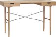 HÜBSCH INTERIOR - STUDIO bureau en chêne avec deux tiroirs FSC® - 120x55xh77cm