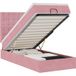 Maison Exclusive - Cadre de lit ottoman avec matelas, rose, 100x200 cm, velours