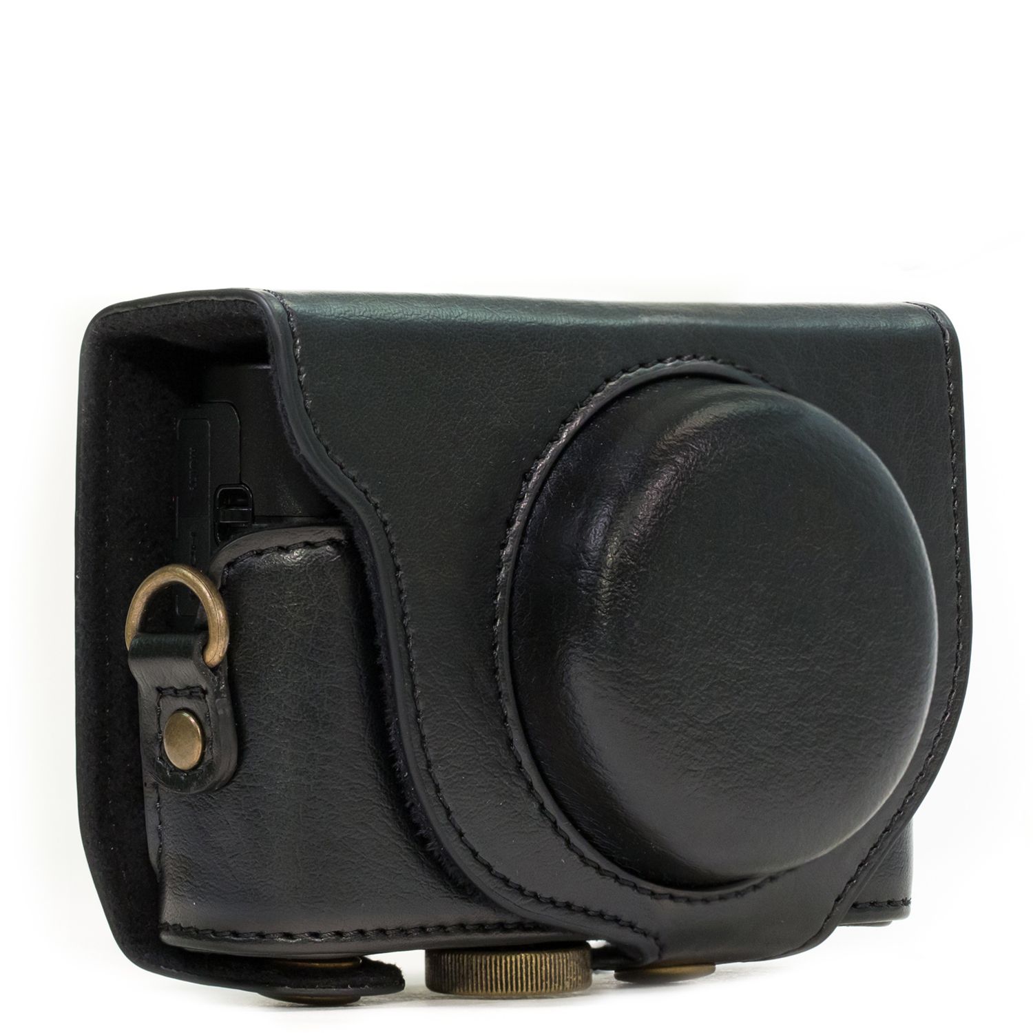 MegaGear MG596 - Cameratas - Zwart - Kunstleer - Compatibel met Sony Cyber-shot DSC-HX95/DSC-HX99/DSC-HX80/DSC-HX90V