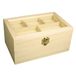Rayher Houten kist, decoratief deksel met vijf vakken, kliksluiting, houten kist, FSC-gecertificeerd, opbergdoos om te beschilderen, 62578000, 20x13x9,5cm, FSC Mix Credit, beige
