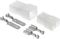 Kalitec KALI-2502A Fastin-Faston Set 2-polige platte stekkerdoos | platte stekker 0,75-1,5 mm² en bijpassende behuizing