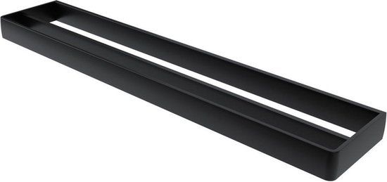 Haceka Aline Handdoekhouder dubbel 60cm mat zwart