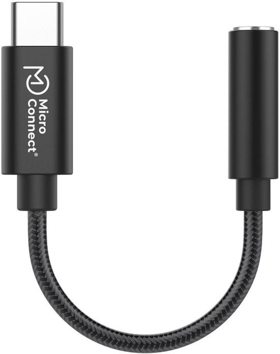 Microconnect MC-AUDIO-USBC video kabel adapter 0,13 m Zwart