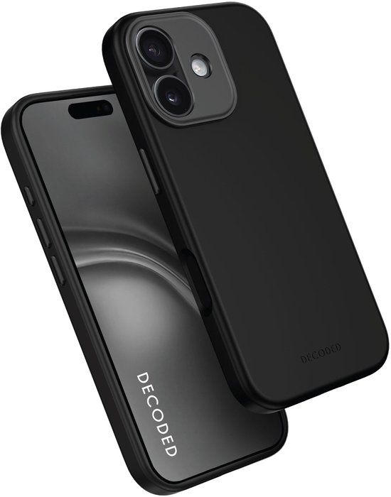 DECODED Siliconen Hoesje voor iPhone 17, Zwart