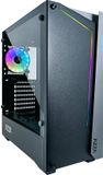 Azza APOLLO 430 Midi Tower Zwart, Transparant