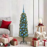 Prolenta Maison Exclusive Kunstkerstboom met 150 LED-lampjes, inclusief standaard, groen, 120 cm