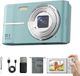 Merkloos Esthetische digitale camera uit de jaren 2000 - HD-beeldstabilisatie FHD 1080p compactcamera, 16x digitale zoom 50 MP, 2,4-inch LCD-scherm, autofocus, geschikt voor jongens, meisjes, volwassenen en beginners - 32 GB (groen)