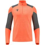 Macron Glory Izel Ziptop Hommes - Corail Fluor / Anthracite | Taille : L