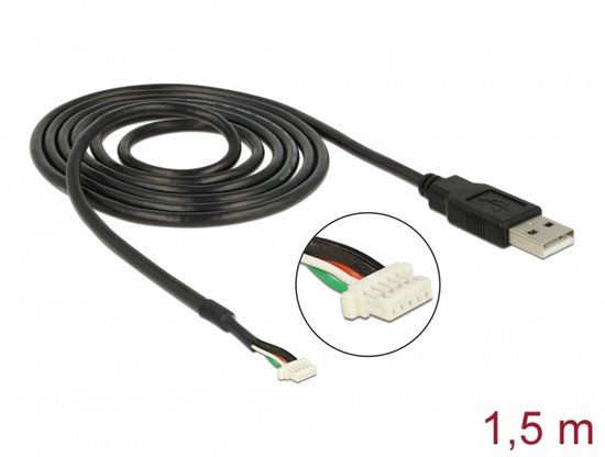 Delock USB 2.0 Connection Cable for 5 pin Camera modules V5 V51 1.5 m