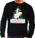 Bellatio Decorations Shoppartners Bv Foute kersttrui / sweater zwart - Marilyn Monroe - Dont Fart at Christmas M