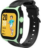 DrPhone KidsTimeX14 – 4G Kinder Smartwatch met GPS - WhatsApp – Videobellen – Bluetooth – Hotspot – SOS – Nederlandse Mobiele App - Camera & 1.83” HD Touchscreen – Simkaart Slot - IP67 Waterdicht - Groen/Zwart