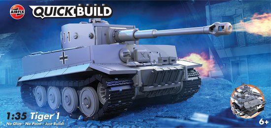 Airfix QUICKBUILD Tiger I Tank Modelbouw Kit J6041