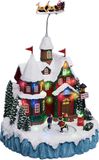 Feeric Lights & Christmas Kerstdorp kerst tafereel - met muziek, beweging en led verlichting - 23 x 21 x 34,5 cm
