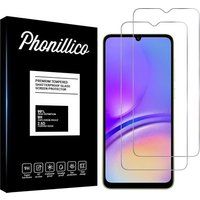 Phonillico® Samsung Galaxy A05 Gehard Glas Schermprotector [Pack 2]