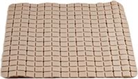 Arte r Artesania Cerd Badmat/douchemat mocca bruin vierkant patroon 50 x 50 cm - Anti-slip mat voor in de douchecabine