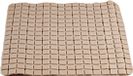 Arte r Artesania Cerd Badmat/douchemat mocca bruin vierkant patroon 50 x 50 cm - Anti-slip mat voor in de douchecabine