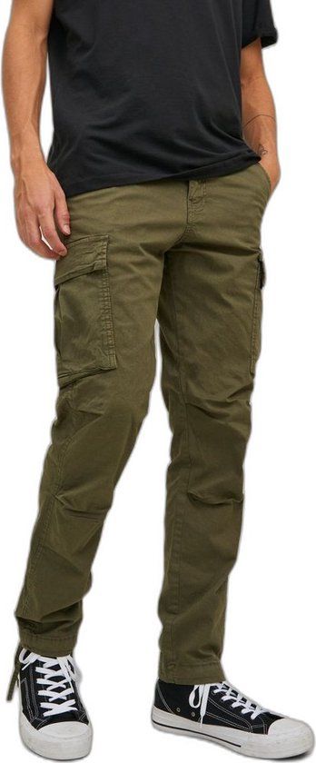 JACK & JONES Ace Tucker Cargoa loose fit heren cargo broek groen 36/34