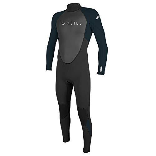 O'NEILL O'Neill Wetsuits Men's Reactor-2 3/2mm Back Zip Full Wetsuit, Black/Abyss, XS