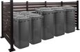 Aluminium HWC-K57 abri pour conteneurs à déchets