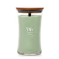 WoodWick Ethereal Haze Hourglass Large Bougie parfumée Vert clair 130 heures de combustion