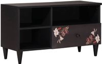 vidaXL Opbergkasten - Multikleur - 80 x 33,5 x 46 cm - Massief Mango Hout
