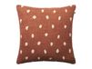 Chhatwal & Jonsson Housse de coussin Yash reverse 50x50 cm Base terre cuite