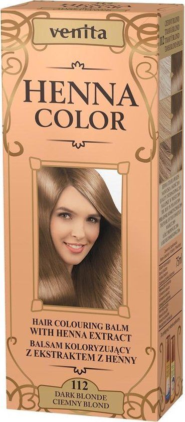 Venita HENNA COLOR BALSEM Dark Blonde / Donker Blond nr.112 - 75ml