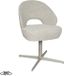 LABEL51 Saint Tropez Chaise de salle à manger - Naturel - Tissu Royal - Métal Taupe
